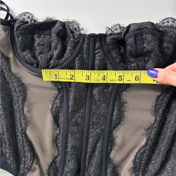 Urban Outfitters Out From Under Modern Love Black Lace Corset S - Picture 8 of 9